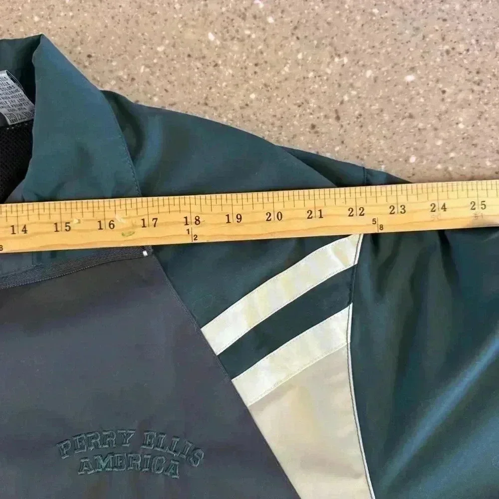 Vintage Perry Ellis America Mens Size Large Bomber Style Jacket Full Zip